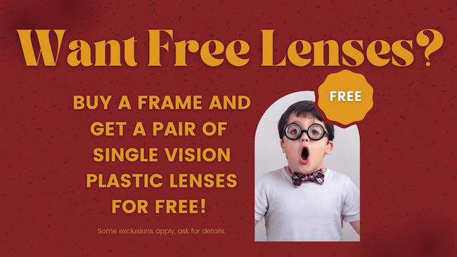 Free Lenses Sale, call us for details.